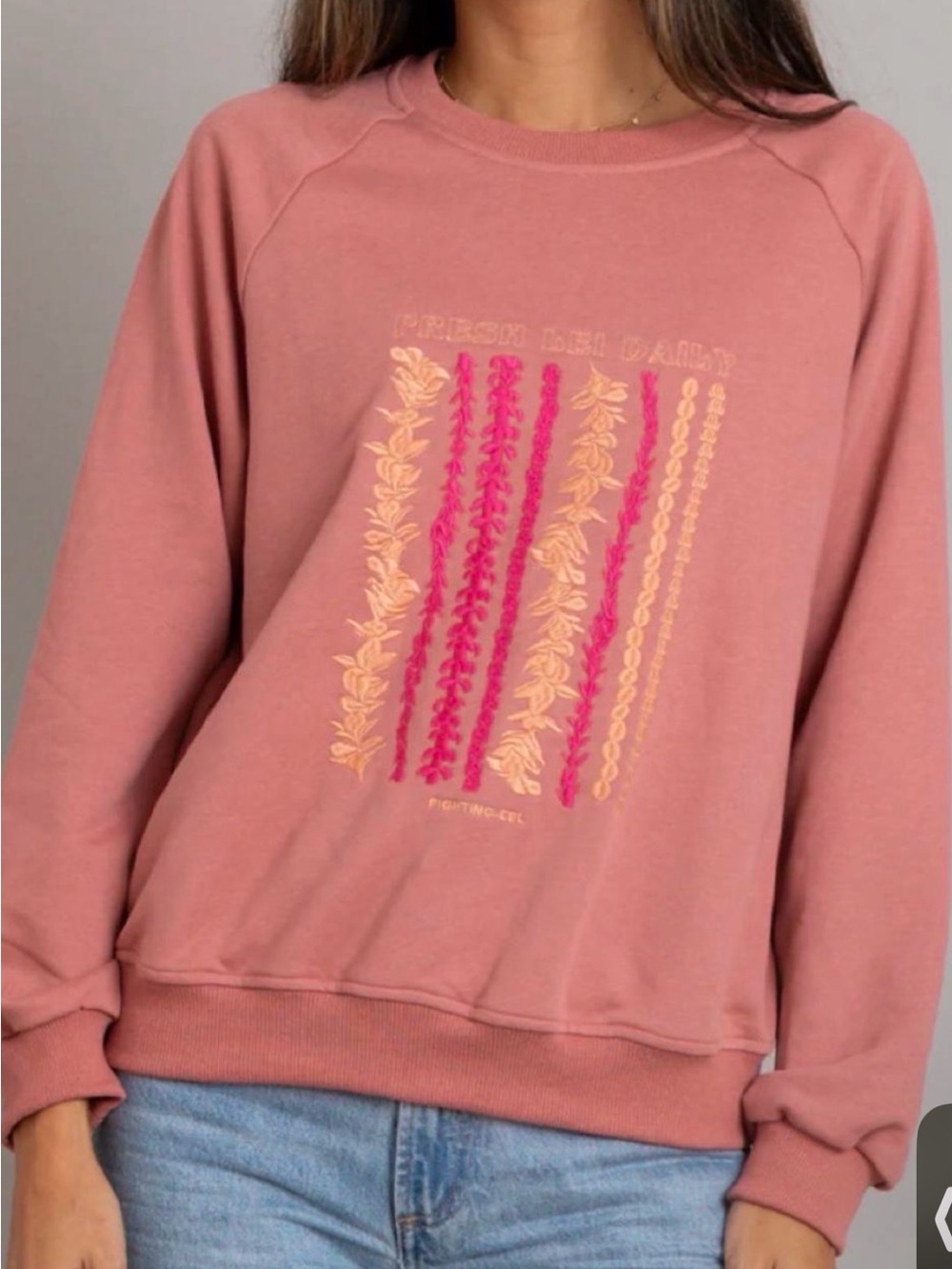 Fighting Eel lei sweatshirt pikake puakenikeni Hawaii